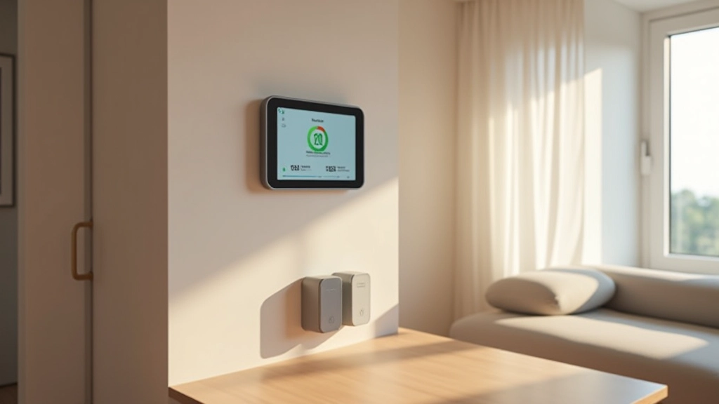 Nüüdisaegne korter sensorite ja andmepaneeligu näitava lahendusega